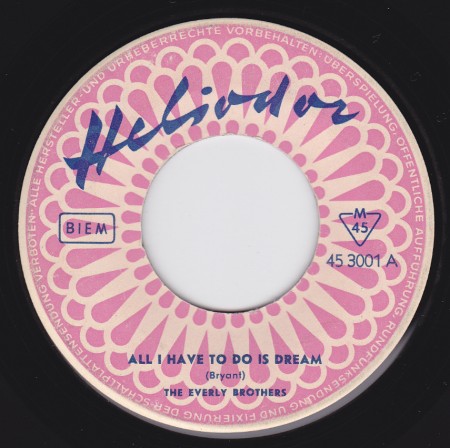 Heliodor 45 3001 Everly Brothers